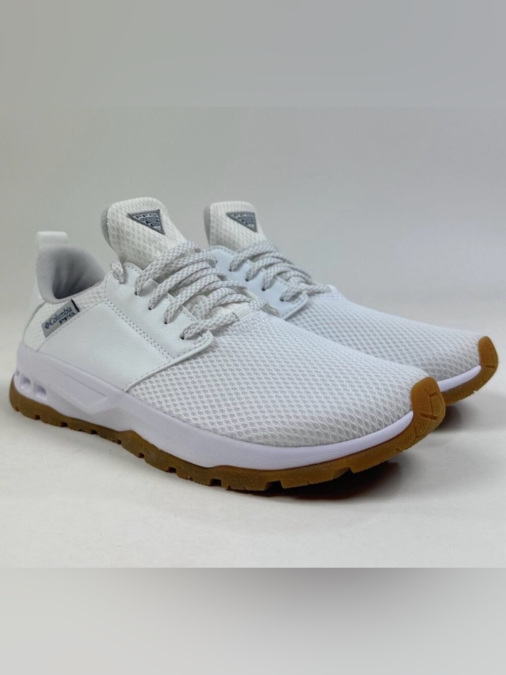 Columbia Crystal Springs Womens 7 White Shoes Sneakers PFG Casual Low YL3564-100